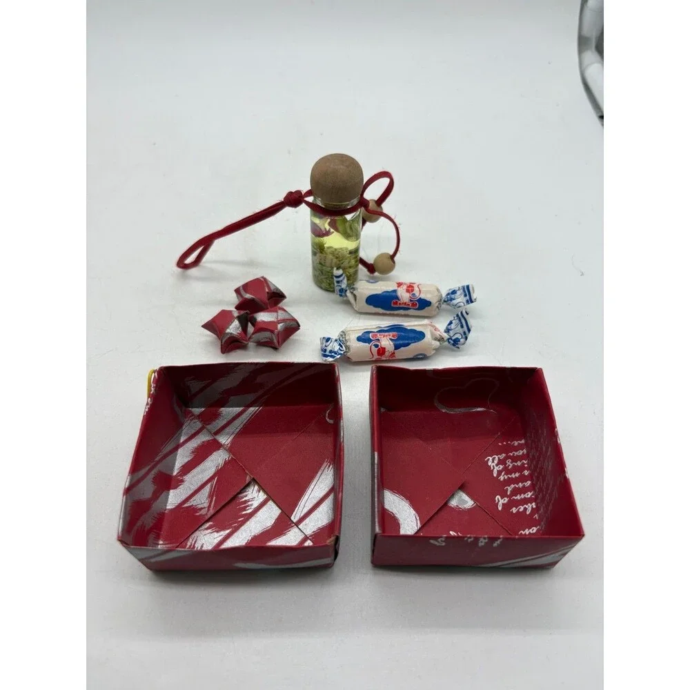 Mini Love Gift Box Set Car Hanging Diffuser Bottle Origami Stars White Rabbit